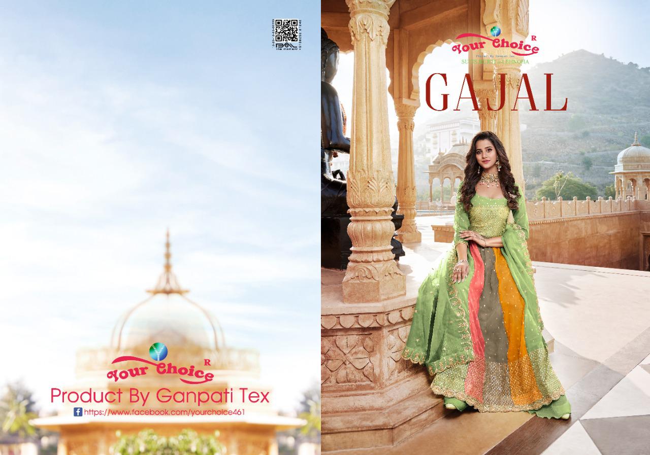 Your Choice Gajal Heavy Wedding Wear Wholesale Georgette Anarkali Suits 